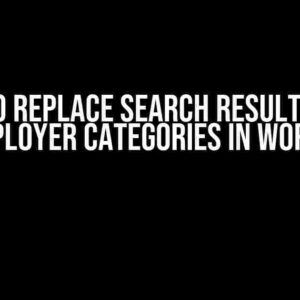 How to Replace Search Result Titles with Employer Categories in WordPress?